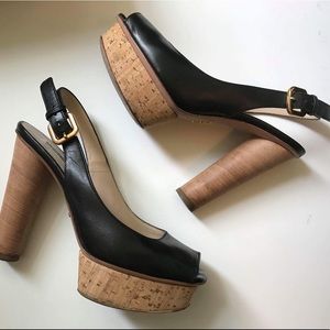 Prada cork platform shoes - size 34.5